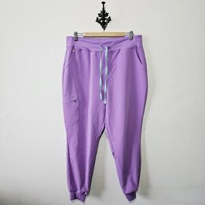 Figs Zamora Joggers Sizd XL Light Purple Scrubs EUC